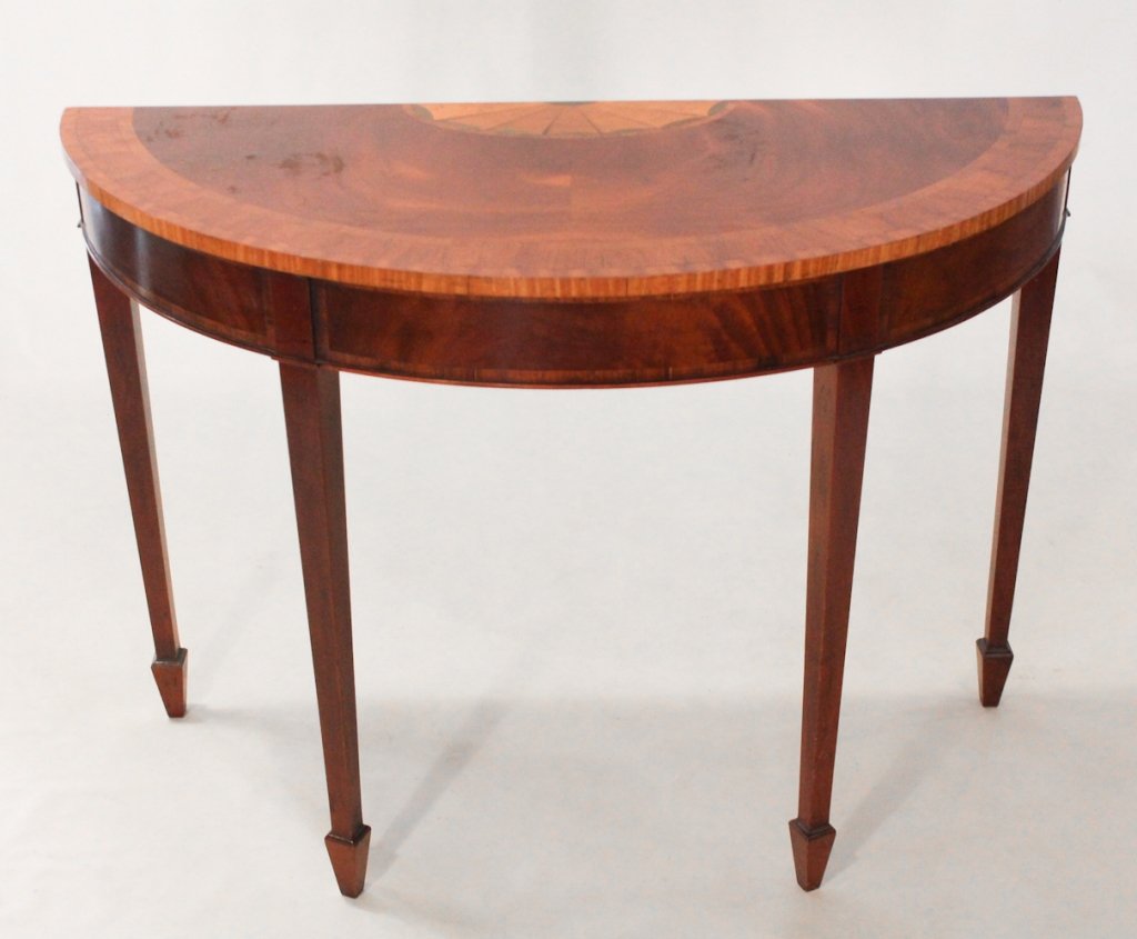 Edwardian Style Inlaid Mahogany Console Table (1 of 2)