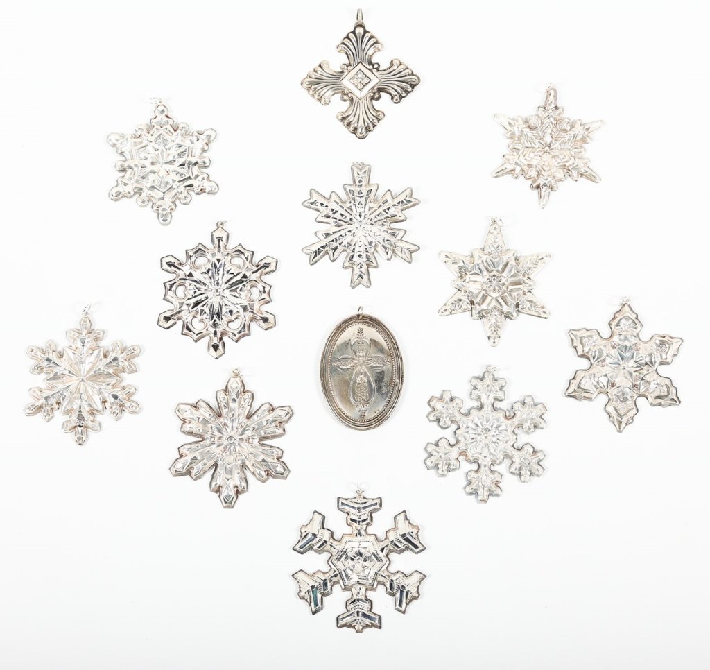 Collection Sterling Silver Christmas Ornaments (1 of 3)