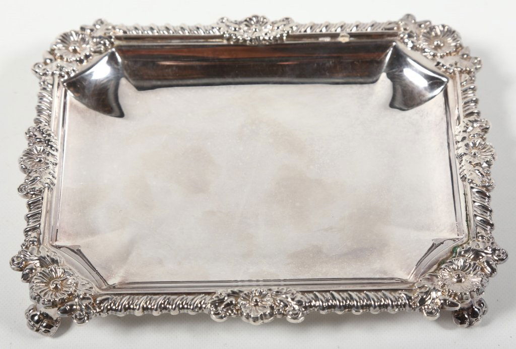 Fine Regency Old Sheffield Plate Card Platter (1 of 3)
