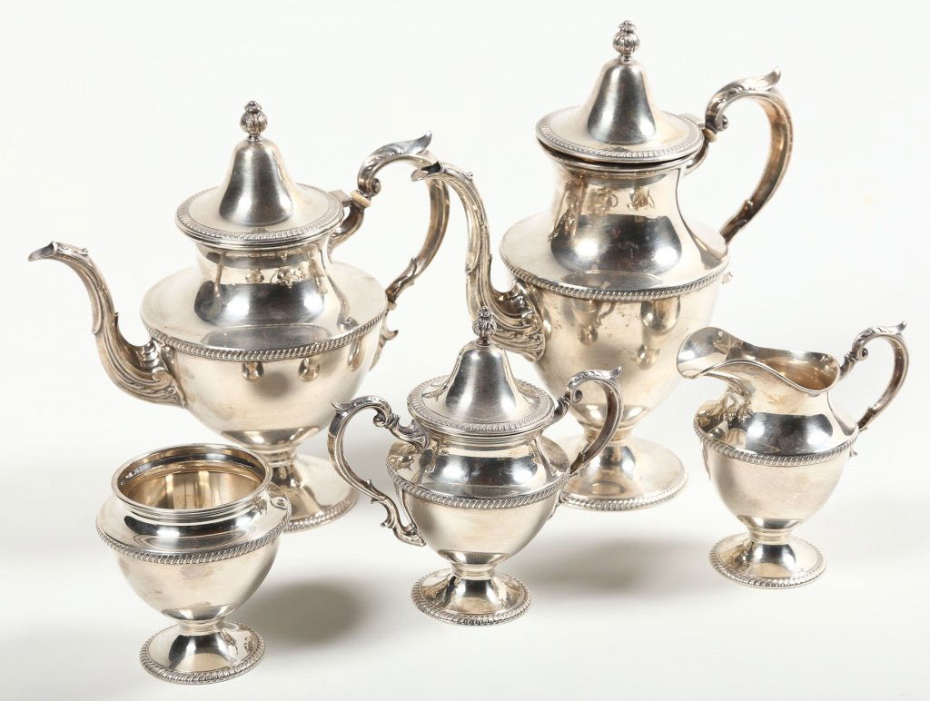 Fisher Sterling Hollow Ware Tea & Coffee Service (1 of 1)