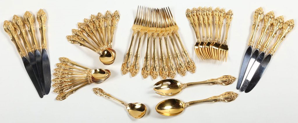 Gorham Gold-Washed Sterling Grand Baroque Flatware (1 of 3)