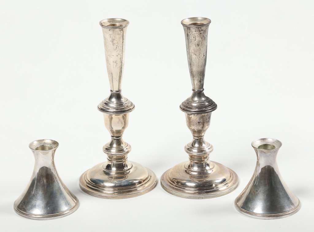 Two Sets Reed & Barton Art Deco Sterling Candlesti (1 of 1)