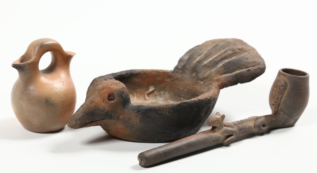 Three Pieces Cherokee Pottery (1 of 2)