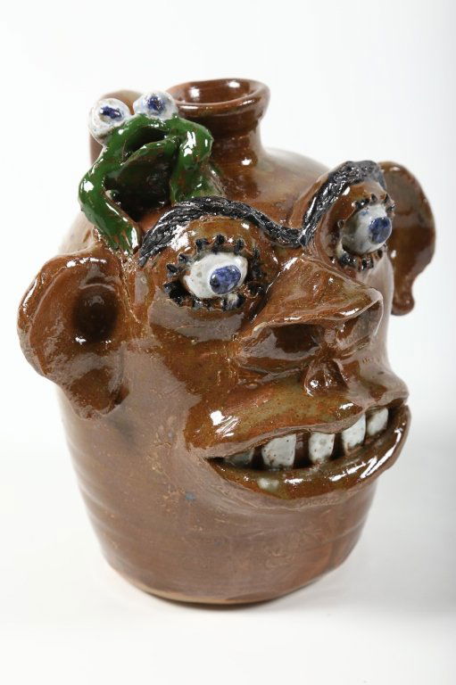 Southern Stoneware Face Jug, Jerry Brown (1 of 3)