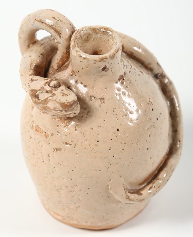 Uncommon Southern Stoneware Snake Jug (1 of 2)