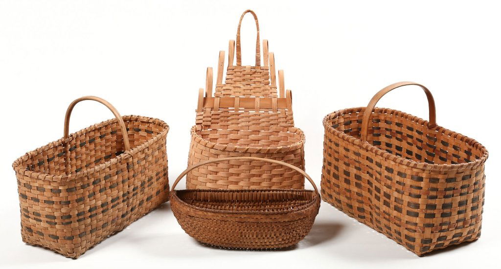 Collection Vintage Split Wood Baskets (1 of 2)