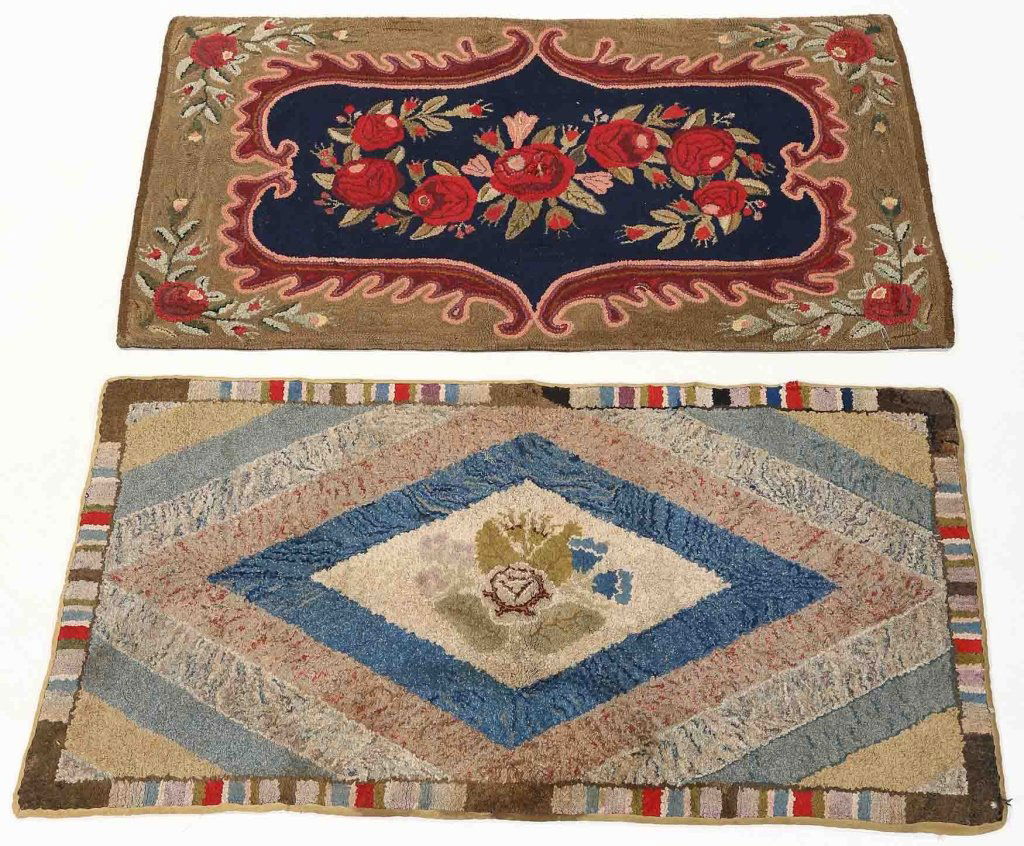 Two Antique American Hooked Rugs (1 of 5)