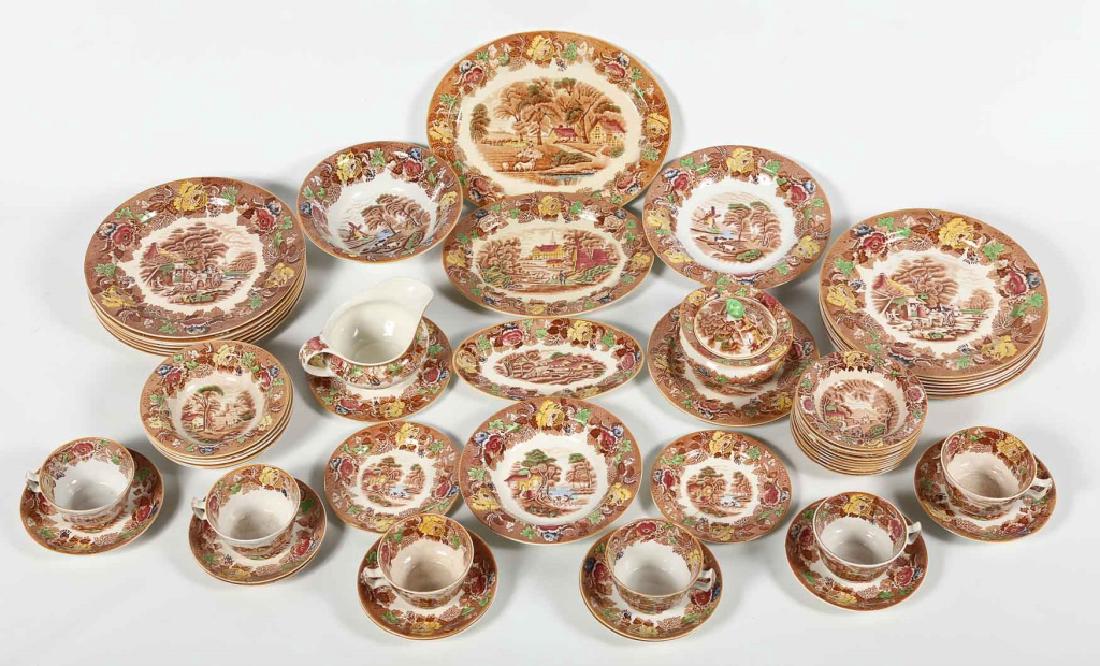 Set Antique British Transferware (1 of 5)