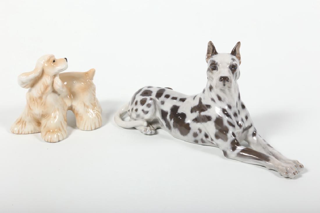 Two Royal Copenhagen Porcelain Dogs (1 of 3)