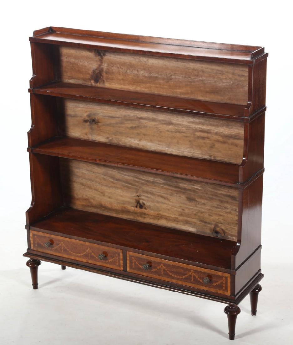 Edwardian Style Inlaid Mahogany Book Shelf (1 of 5)