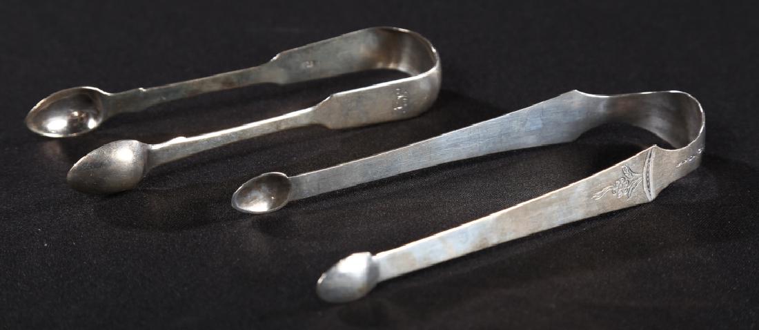 Two British George III Silver Tongs (1 of 2)