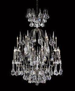 Versailles Antoinette -Eighteen Light 2-Tier Chandelier: Retail Price $7,447.50. 670-18-595 by Cyan lighting. Style: Antique Silver Finish with Imperial Crystal When Classic design and superb craftsmanship unite in a single work of art, the result is a work