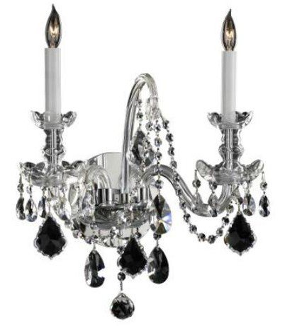 Bohemian Karel - Two Light Wall Mount - Chrome $365: Retail Price $365. 633-2-514 by Cyan lighting. Style:Chrome Finish with Imperial Crystal. Dimensions Depth/Extension: 9.50". Height: 17.25". Width/Diameter: 16.00". Lamping- # of Bulbs: 2. Standard Wa
