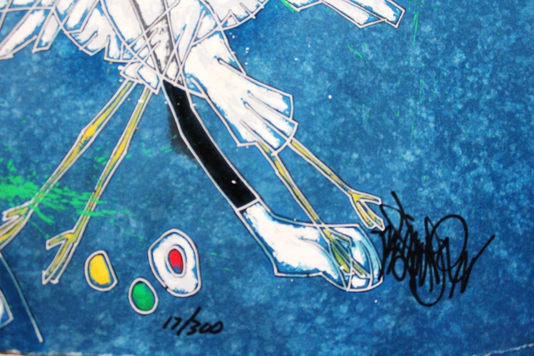 Jiang Tiefeng - "Song of Panthers" - Signed Silkscreen - 2