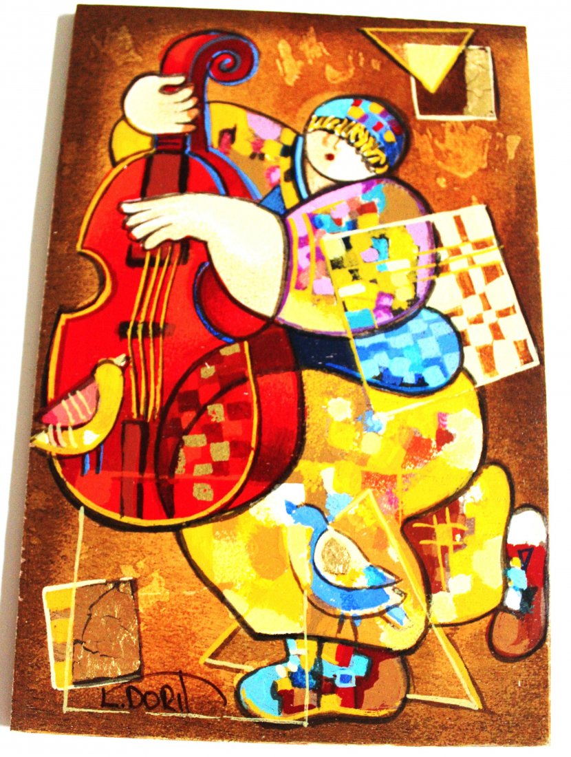 Dorit Levi - Blues I - Acrylic on Wood
