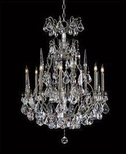 Versailles Antoinette - Eight Light 2-Tier Chandelier: Versailles Antoinette - Eight Light 2-Tier Chandelier. 670-8-595 by Cyan lighting. Retail Price $3,097.50. Height: 37.00". Width/Diameter: 25.50". Lamping # of Bulbs: 8. Standard Wattage: 60W. Bulb Ty