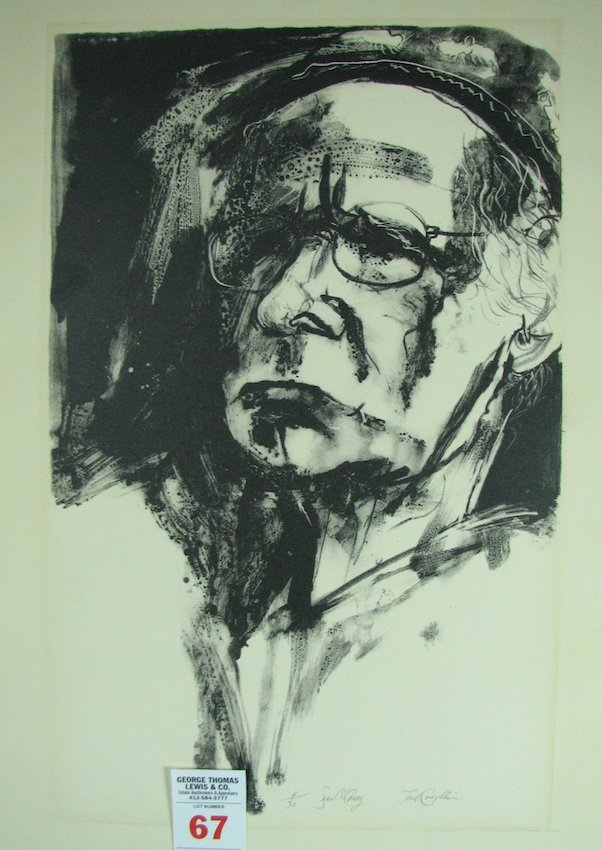 Jack Coughlin, Etching: Sean O'Casey" signed, inscribed, 4/30. 16" x 10