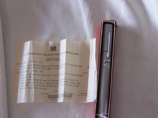 Unique Pen Scope Telescope 8X Microscope 30X: in original box please see photos