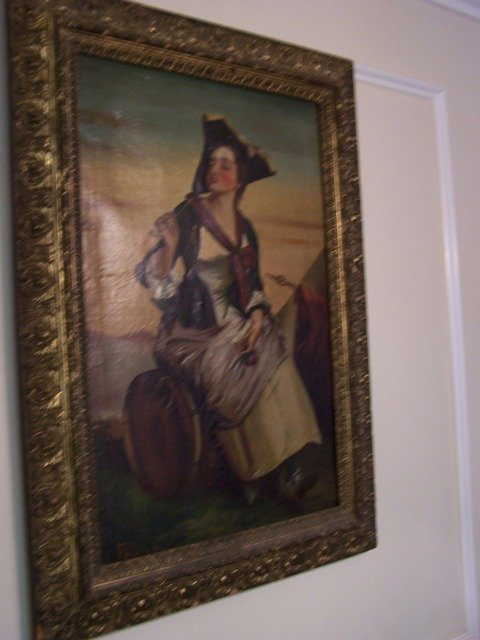 6a museum grade molly pitcher revolutionary war oil pa