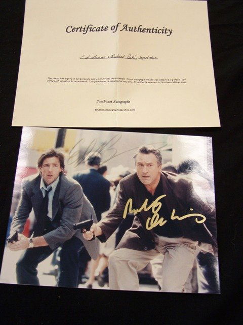 Robert De Niro & Ed Burns Signed Photo: Authentic Signed 8 X 10 in photo with COA
