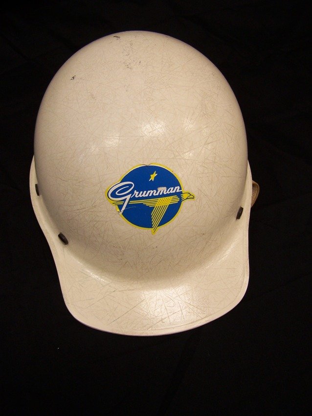 Rare Grumman Apollo era Hardhat: uncommon Apollo era hardhat From the estate of William G Mularchuk a former Grumman employee during the Apollo era