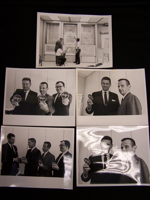 Collection of 1960's Grumman Photos: Lot of 5 photos that measure 8 X 10 in Original period items From the estate of a Joel H. Taft a 40 plus year veteran of Grumman Aerospace Corporation