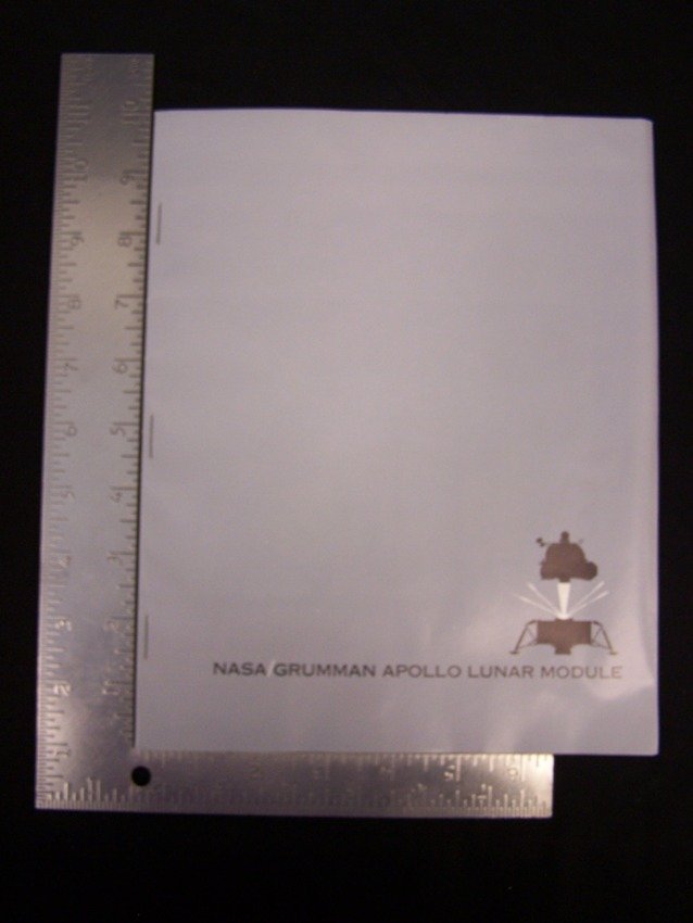 Grumman Transparency Brochure Lunar Module: Original period transparency brochure printed in Germany From the estate of a Joel H. Taft a 40 plus year veteran of Grumman Aerospace Corporation