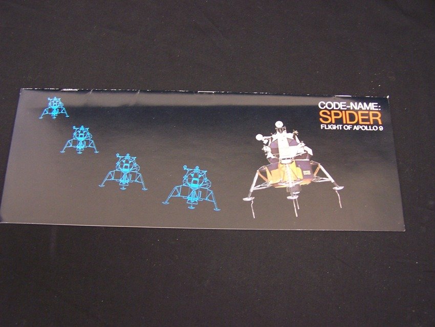 Code Name Spider Flight of Apollo 9: 17 pages from 1969 unique wide brochure with great color photos EP 68 From the estate of a Joel H. Taft a 40 plus year veteran of Grumman Aerospace Corporation