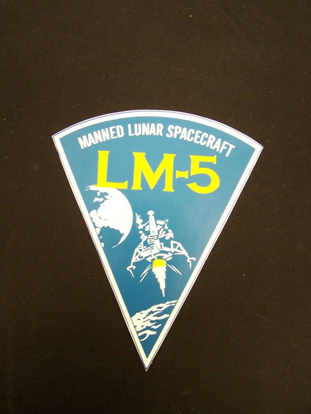 Apollo 11 LM-5 Manned Lunar Spacecraft Sticker Decal: Original period Unused Decal very rare From the estate of a Joel H. Taft a 40 plus year veteran of Grumman Aerospace Corporation