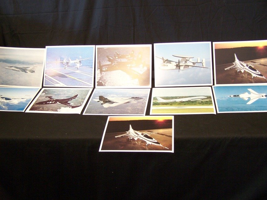 Vintage Grumman Airplane Litho Collection: Lot of 11 lithos that measure 9 X 11 in each From the estate of a Joel H. Taft a 40 plus year veteran of Grumman Aerospace Corporation