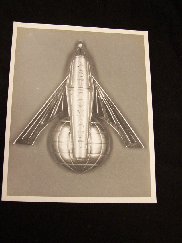 John Glenn Marine Corps Astronaut Insignia Photo: 8 X 10 in vintage photo From the estate of a Joel H. Taft a 40 plus year veteran of Grumman Aerospace Corporation