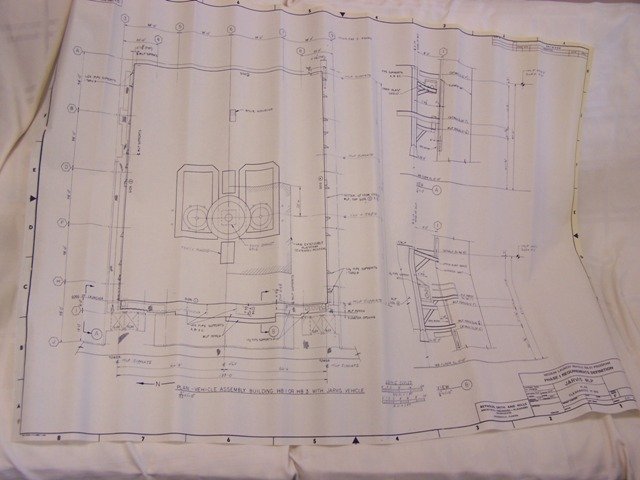 Vintage NASA Space Engineer Blueprint: Original period Blueprint from the estate of Donald Buchanan a mechanical engineer and NASA official who played a leading role in designing the powerful Crawler vehicles that carried rockets to their 