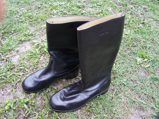 German Nazi Reproduction Dress Books: reproduction boots please see photos Size 10 ?