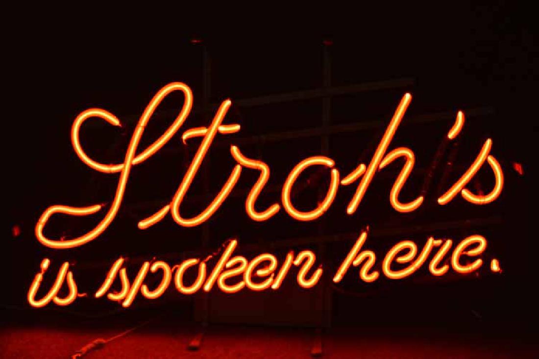Stroh's Beer Neon Sign (1 of 2)