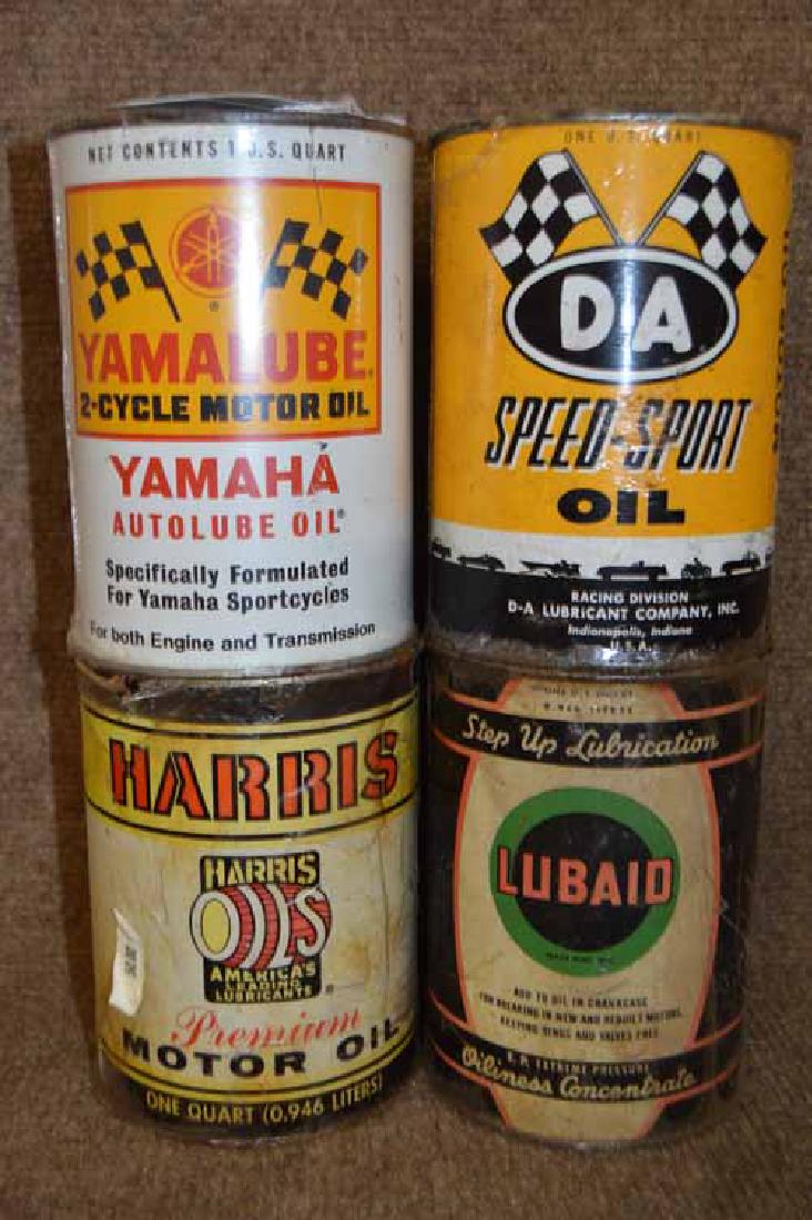 (4) Tin 1 Quart Oil Cans to Inc: D-A Speed Sport, (1 of 1)