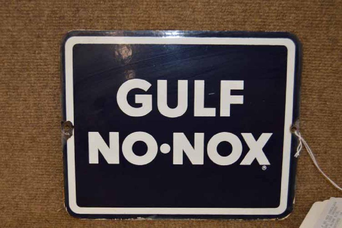 Gulf No Nox Porcelain Sign (1 of 1)