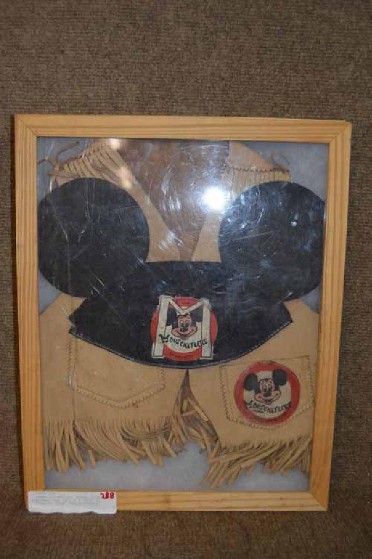 Mickey Mouse Club Beanie & Child's Vest "Mousketeers": Mickey Mouse Club Beanie & Child's Vest"Mousketeers" in Display Case
