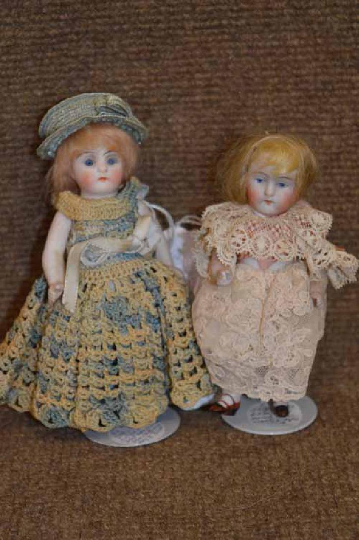 2 Small All Bisque Dolls (1 of 2)