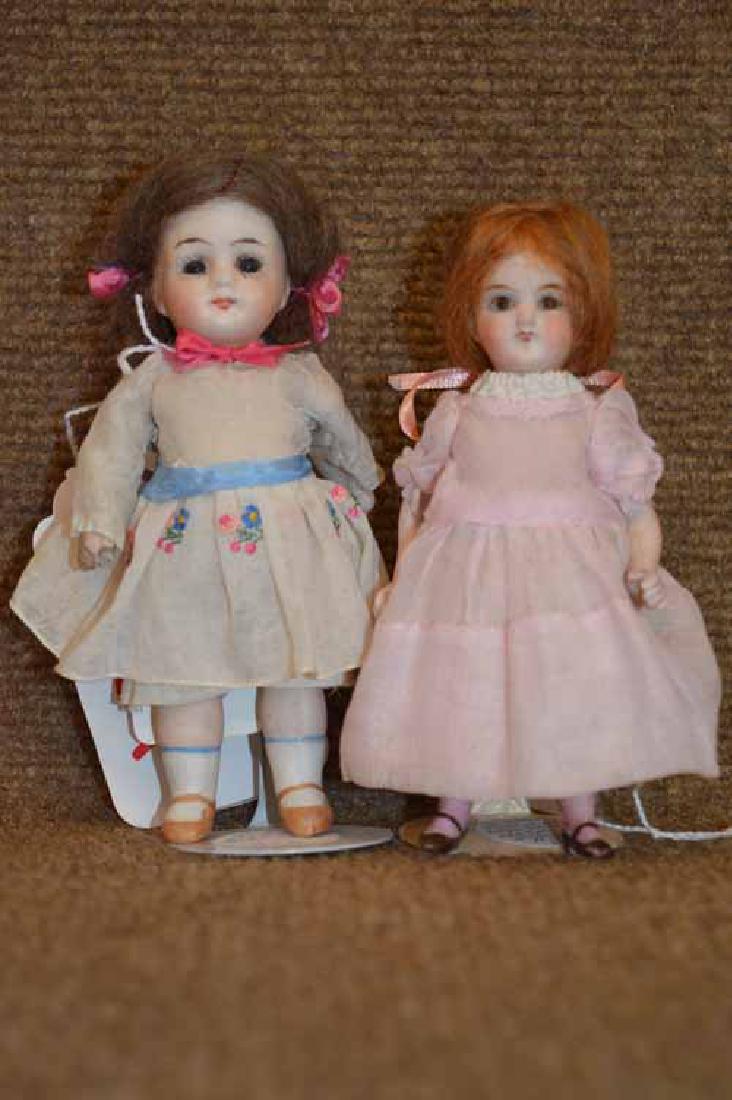 2 All Bisque Stationary Neck Dolls (1 of 2)