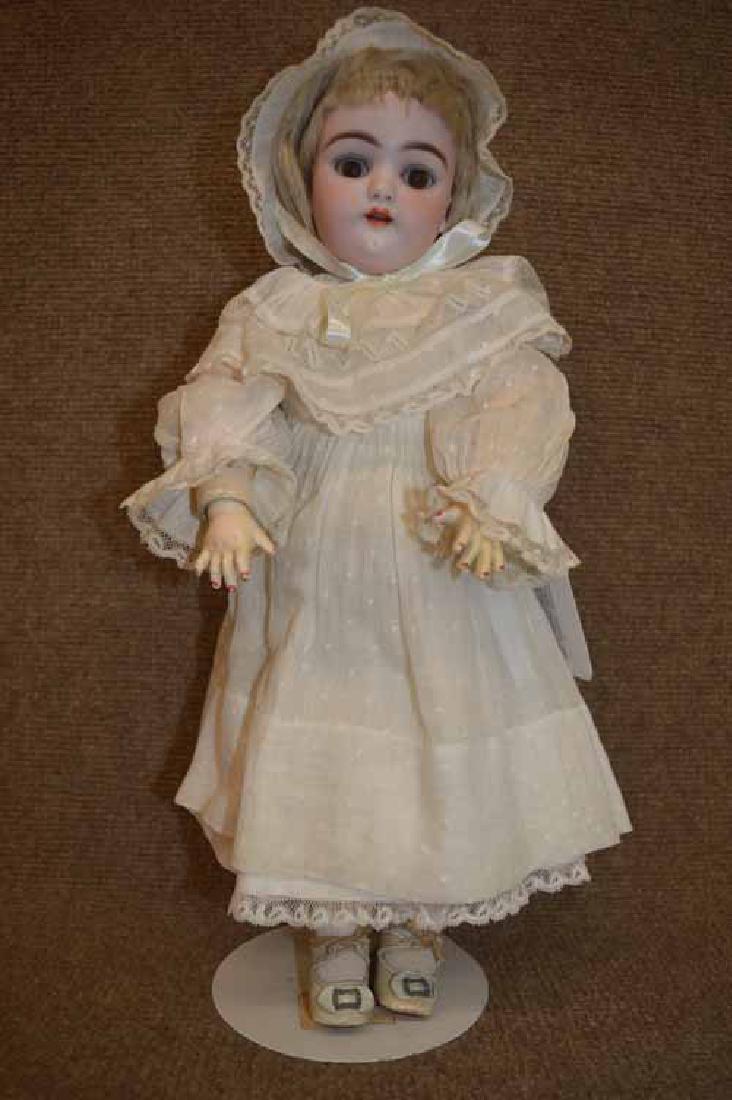15" HANDWERCK Marked H 11 1/2 Bisque Socket Head Doll (1 of 2)