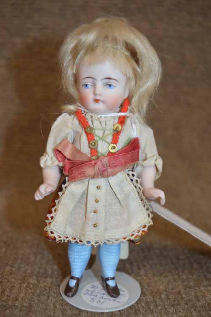 5 1/2" Mold 3/0 All Bisque Stiff Neck & Legs Doll (1 of 2)