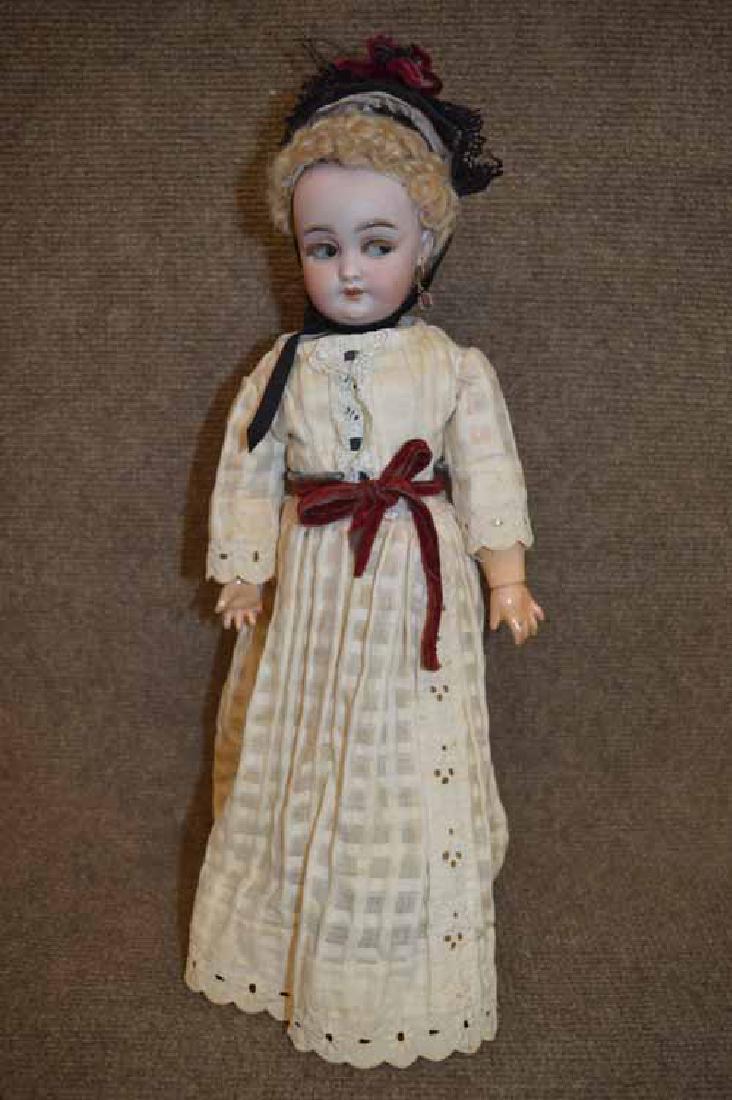 15" S & H 1039 Flirty Eye Bisque Doll (1 of 2)