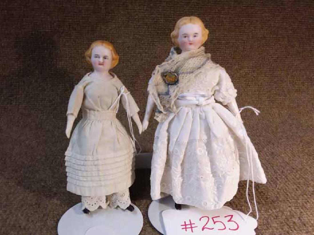 (2) BLUE EYED, BLONDE PARIAN DOLLS (1 of 4)