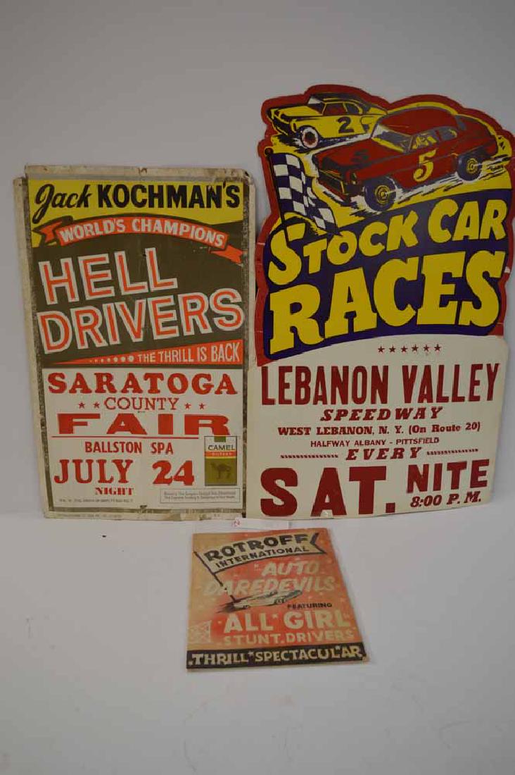 GRP OF RACE CAR POSTERS (1 of 2)