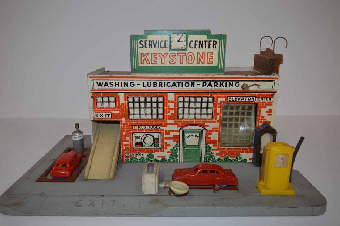 FIBERBOARD SERVICE STATION 'WASH-LUBRICATION-PARKING' (1 of 4)