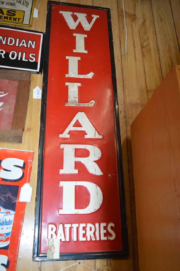 'WILLARD BATTERIES" SIGN