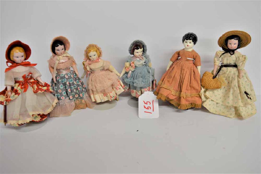 (6) DOLLS TO INC: (5) RUTH GIBBS TYPE 7" DOLLS (1 of 5)