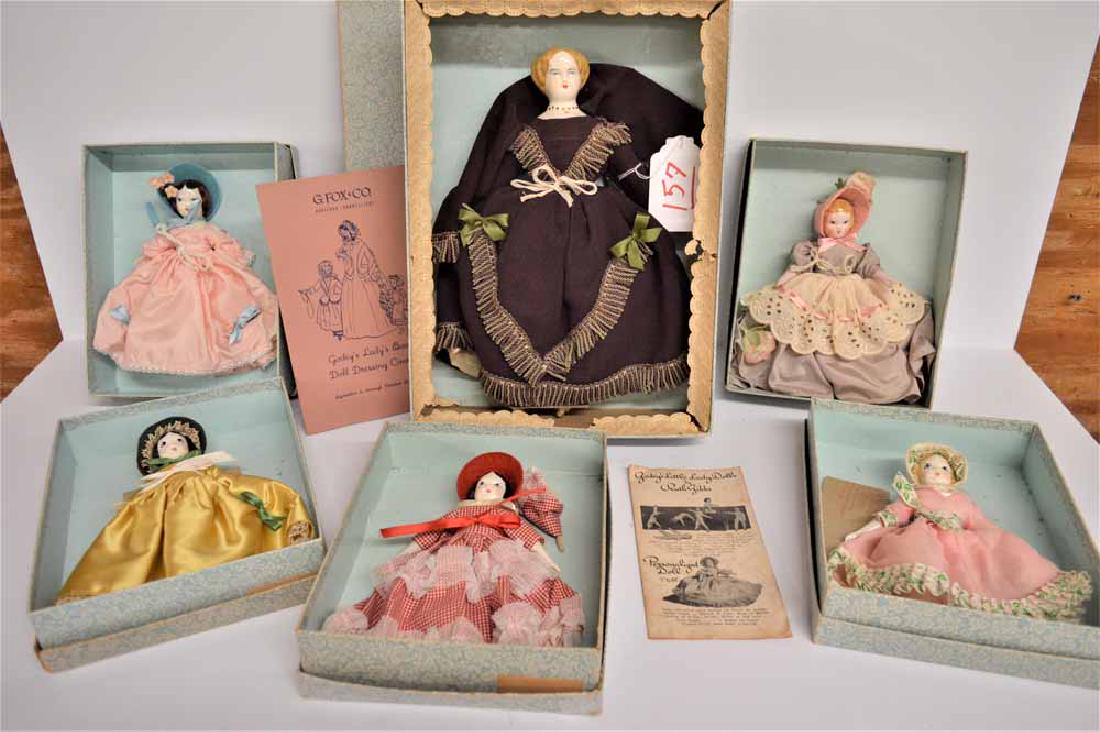 (6) RUTH GIBBS GODEY'S LITTLE LADY DOLLS (1 of 5)