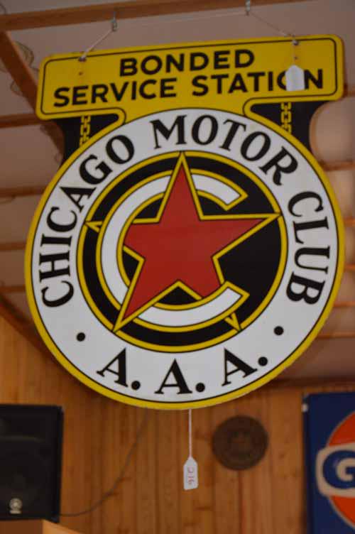 CHICAGO MOTOR CLUB AAA SIGN (1 of 4)