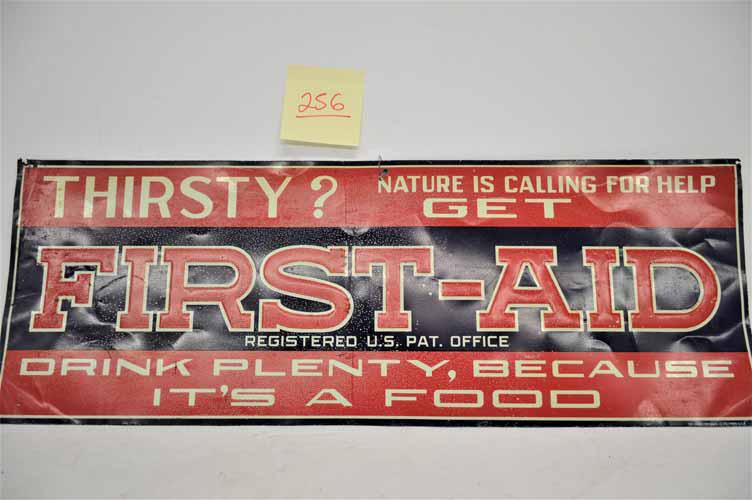 FIRST AID SODA SIGN (1 of 4)